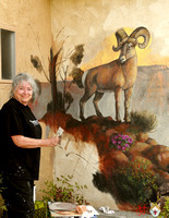 2009_0501 Patti Paints the Red Coyote