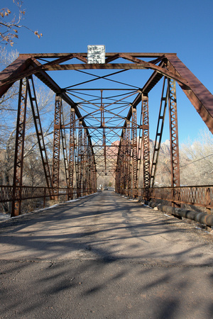 Rockville Utah Historic 1924 Iron Bridge-Recovered