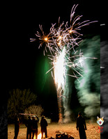 2018_0101 Fireworks with Barry near the Rockville Bridge Collages
